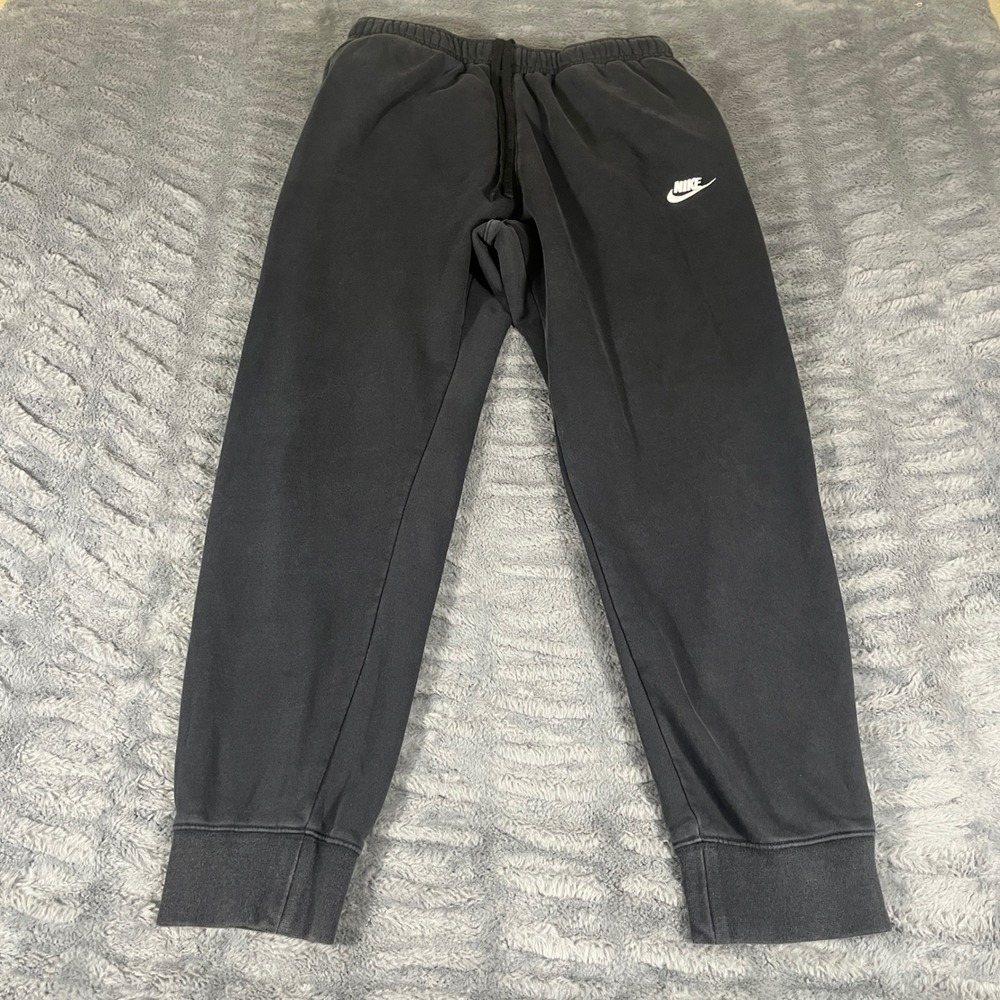 Nike Mens Large Black Fleece Jogger Sweatpants Embroidered‎ Logo BV2671-010